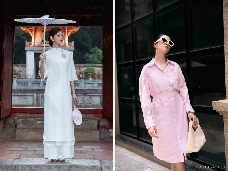 2/9 Nên Mặc Gì Đi Chơi? Gợi Ý Trang Phục Phong Cách Và Thoải Mái 3 Áo dài hoặc đầm mixi