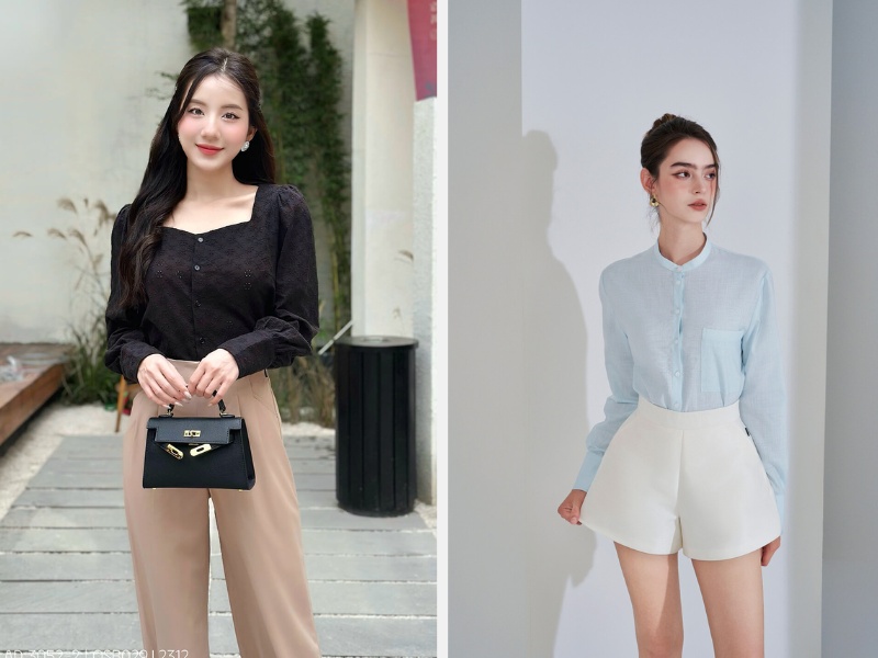 2/9 Nên Mặc Gì Đi Chơi? Gợi Ý Trang Phục Phong Cách Và Thoải Mái 7 Áo phông phối cùng quần short - phối quần ống rộng