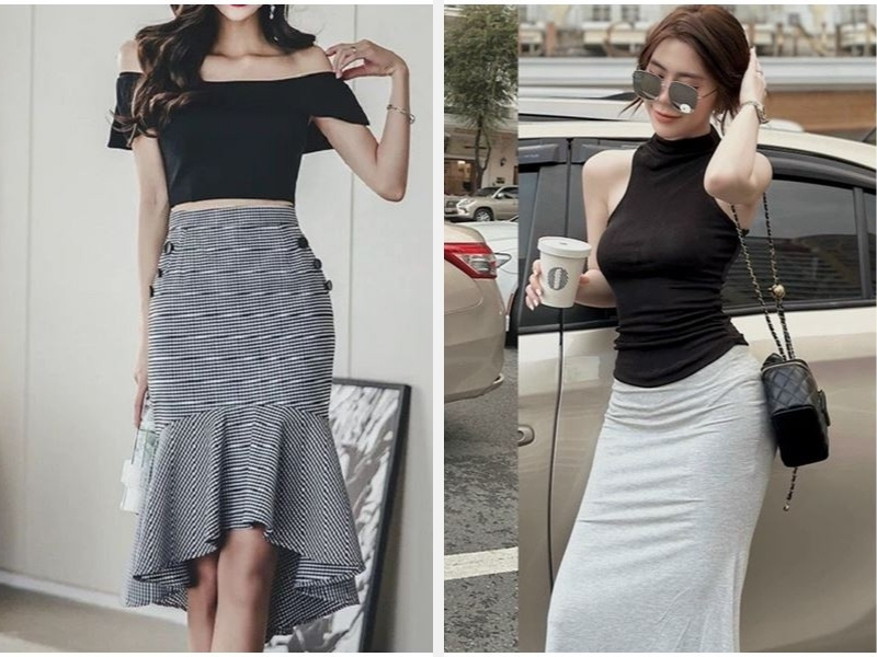 Chân Váy Đuôi Cá Phối Với Áo Gì? 10+ Gợi Ý Mix Đồ Thời Trang 6 Chân váy đuôi cá phối với áo croptop