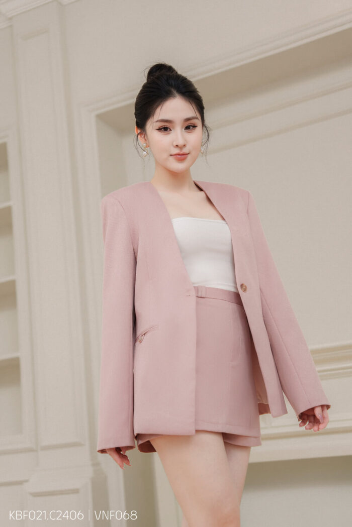 Áo vest KBF021 hồng pc2