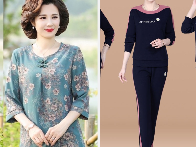 Đồ bộ dành cho phụ nữ tuổi 50