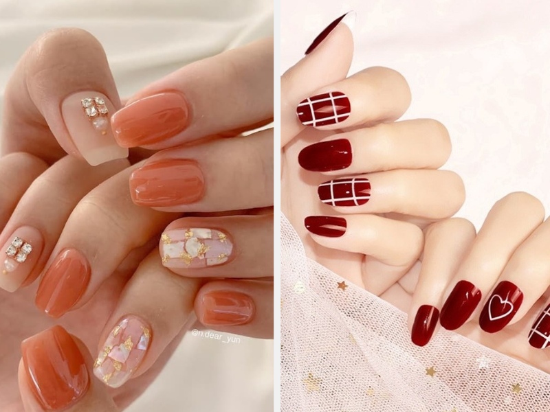 100+ Mẫu Móng Tay Đẹp Đơn Giản, Sang Trọng Sáng Da 2024 7 Mẫu nail cam nhiệt đới