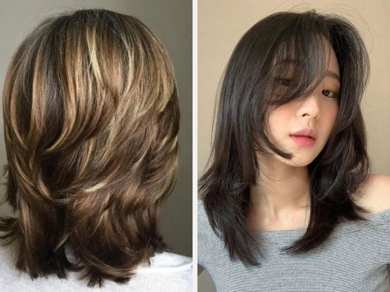 Xu Hướng Tóc Layer Medium Length Cho Phái Đẹp 2024 5 Tóc layer medium length cắt ngắn hoặc dài chạm vai