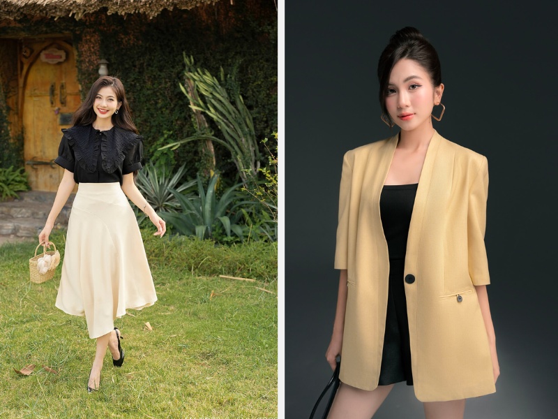 Gợi Ý Mặc Đẹp Cả Tuần - Mix & Match Trang Phục Phong Cách 8 Váy xòe nhẹ nhàng