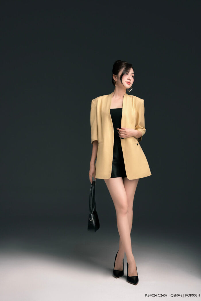 Áo blazer KBF024 vàng pc1