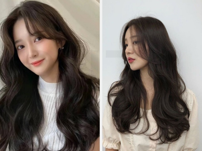 Top Kiểu Tóc Xoăn Đuôi Nhẹ Đẹp Nhất Cho Phong Cách Trẻ Trung 3 Tóc xoăn đuôi nhẹ dài thẳng - kiểu layer