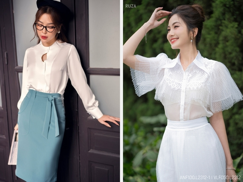 Áo tay loe - áo tay ngắn