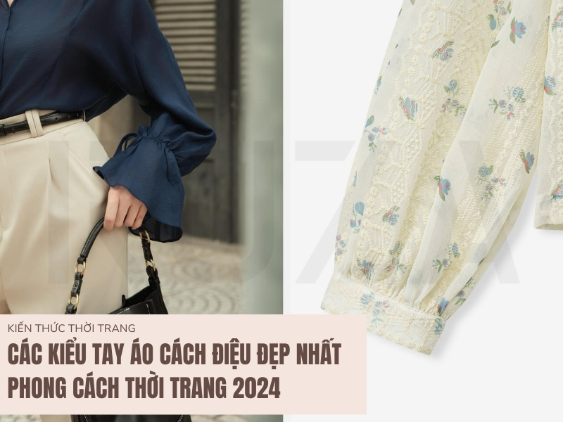 Các kiểu tay áo cách điệu