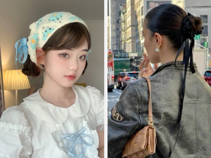 Hướng Dẫn Cách Buộc Tóc Củ Tỏi Đẹp Đơn Giản Cho Mọi Phong Cách 11 Sử dụng băng đô