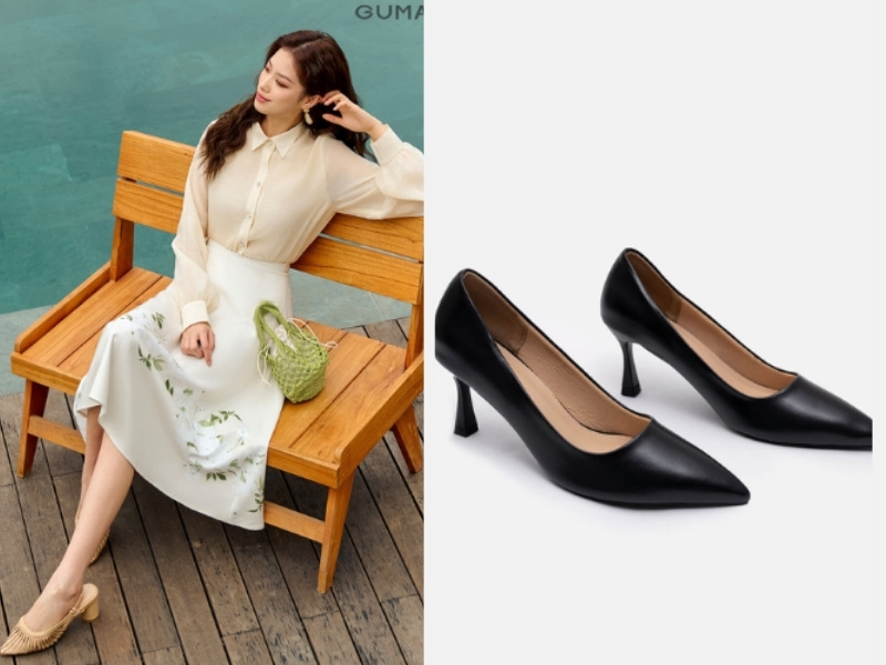 Cách Chọn Giày Công Sở Nữ Thanh Lịch Và Thoải Mái Nhất 4 Phối giày công sở hài hòa với trang phục