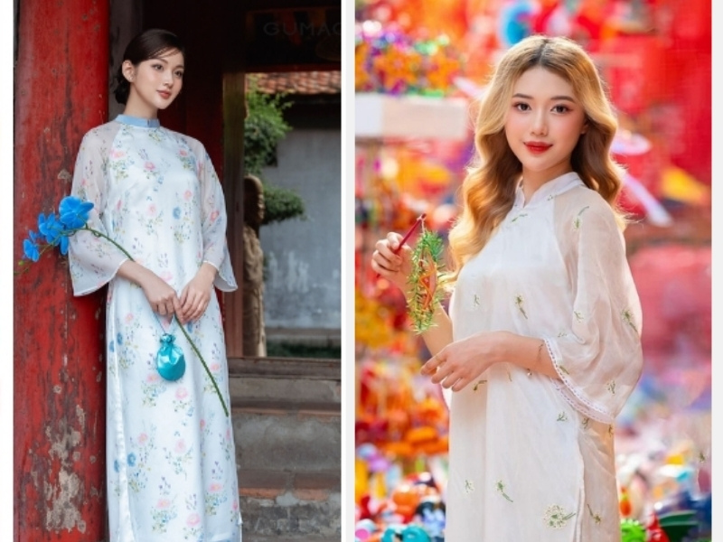 Đi Phố Lồng Đèn Mặc Gì? Gợi Ý Trang Phục Đẹp Cho Trung Thu 4 Áo dài