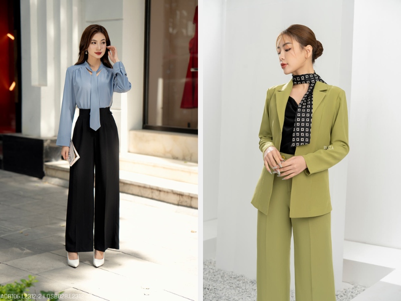 Mặc Gì Khi Đi Tiệc Tân Gia? Gợi Ý Trang Phục Đẹp Và Phù Hợp 7 Áo lụa hoặc blazer