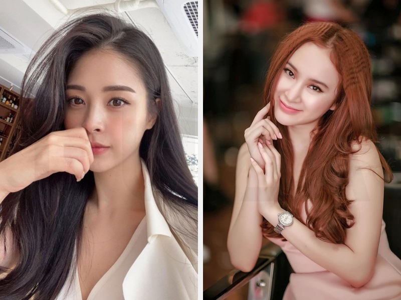 Mặt Dài Để Tóc Gì? Gợi Ý Kiểu Tóc Đẹp Cho Khuôn Mặt Dài 14 Tóc dài duỗi phồng kết hợp rẽ ngôi lệch - Tóc dài dập xù ở phần chân tóc
