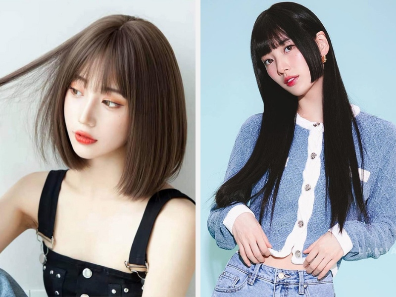 Mặt Dài Để Tóc Gì? Gợi Ý Kiểu Tóc Đẹp Cho Khuôn Mặt Dài 7 Tóc ngang vai tỉa layer - Tóc Hime độc đáo