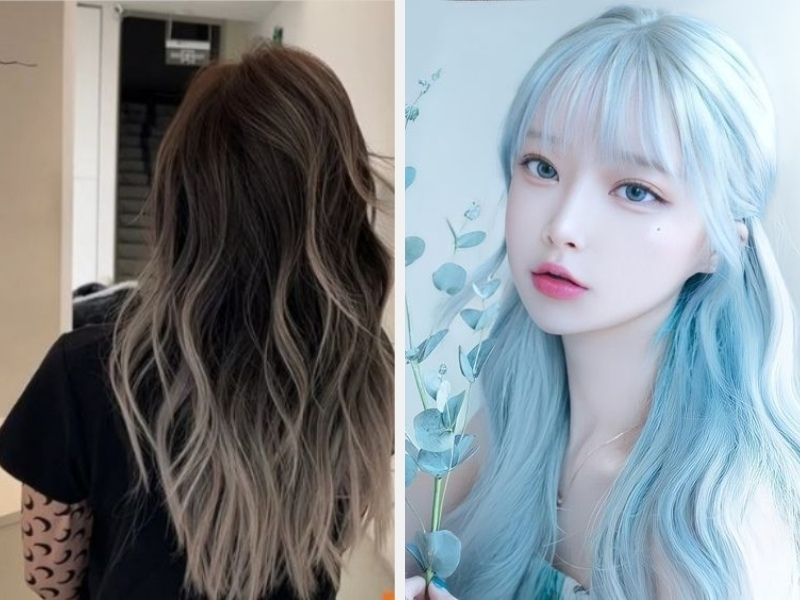 Màu Tóc Bạch Kim Thời Thượng: Xu Hướng Mới Cho Năm 2025 6 Bạch kim tông lạnh hoặc ánh xanh