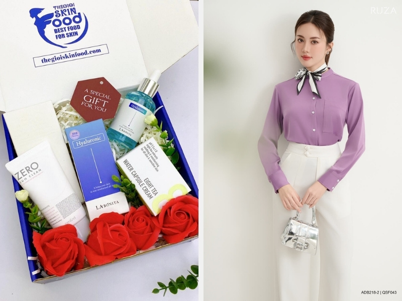 Top Quà Tặng 20/10 Đặc Biệt, Tinh Tế Dành Cho Phụ Nữ 5 Mỹ phẩm hoặc quần áo thời trang