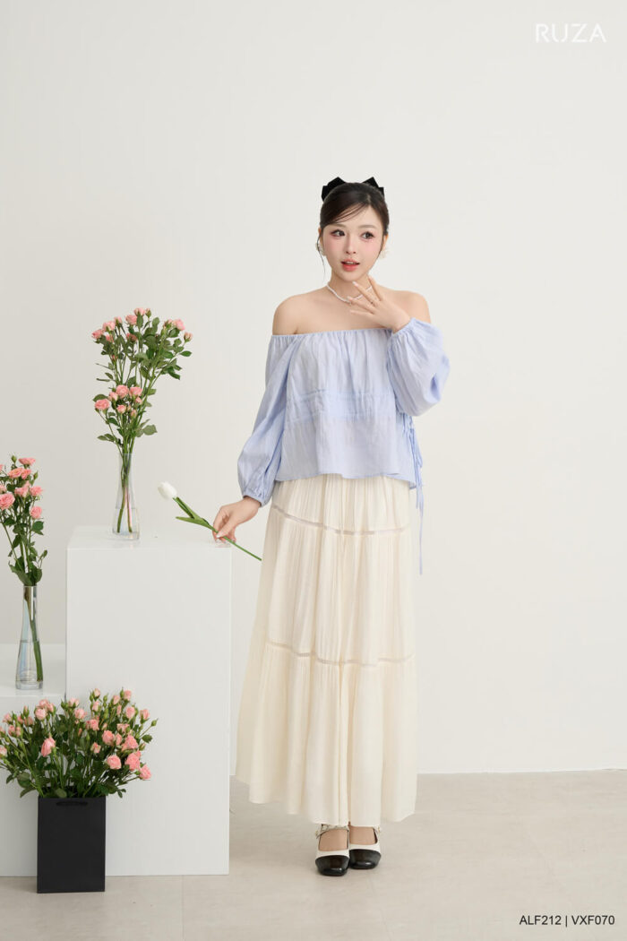 Áo sơ mi tay ngắn ALF212 xanh pc1