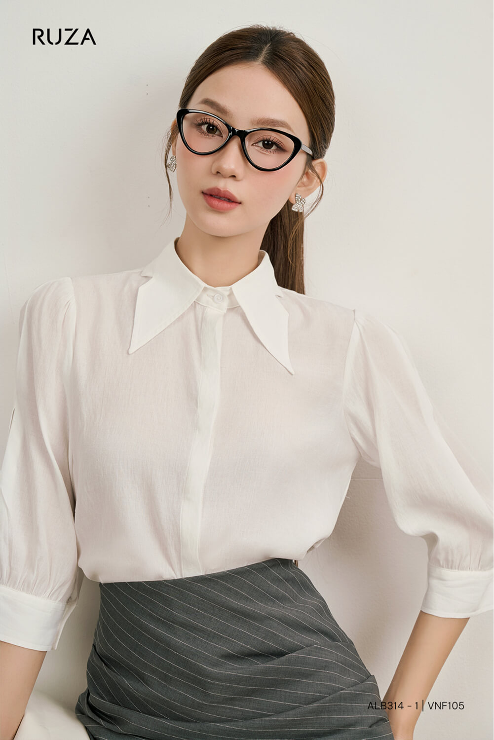 Áo Sơ Mi Tay Lỡ Basic - (Có 2 Màu) - ALB314