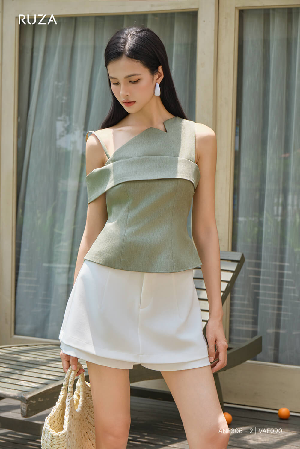 Áo Sơ Mi Tay Ngắn Kiểu - (Có 2 Màu) - ANF306